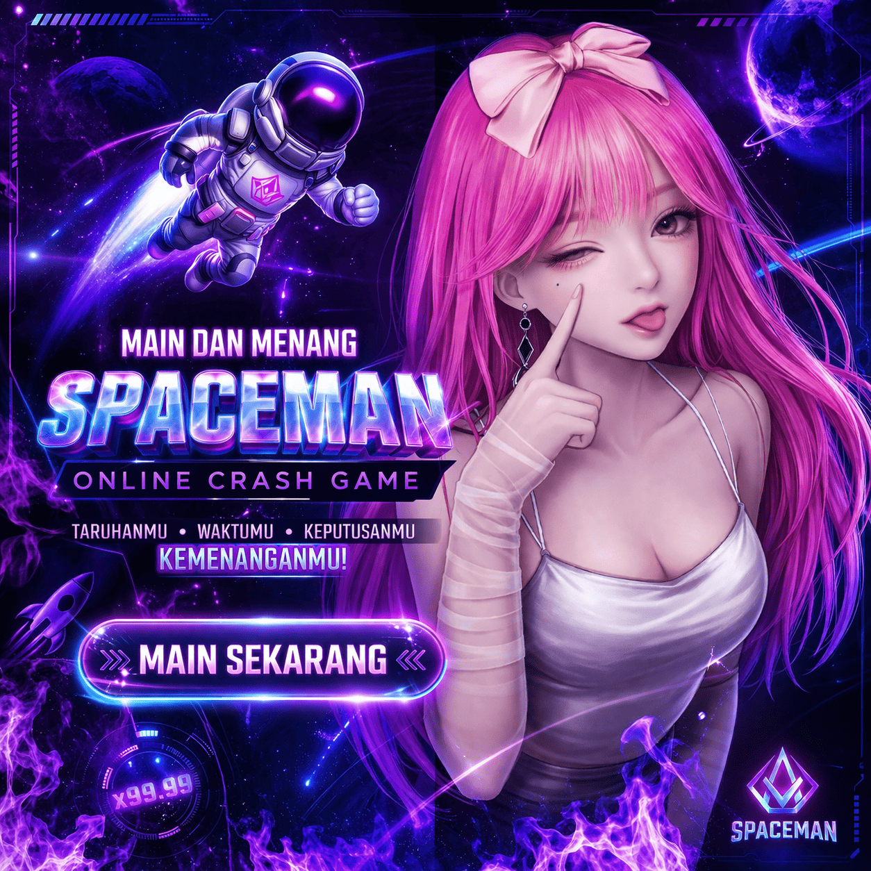 Spaceman Crash Game Konsep Multiplier dengan Sensasi Cepat